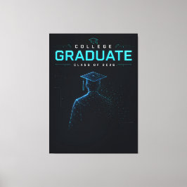 Impressão Em Tela Graduado Universitário Futurista Personalizado 202