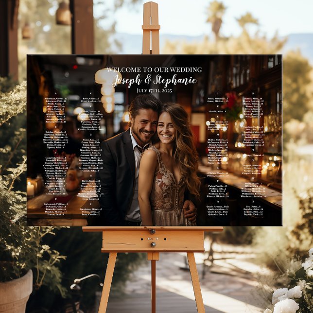 Impressão Em Tela Gráfico alfabético de casamento de fotos modernas (Criador carregado)