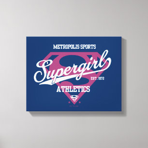 Impressão Em Tela Gráfico de atletismo da Supergirl Metropolis