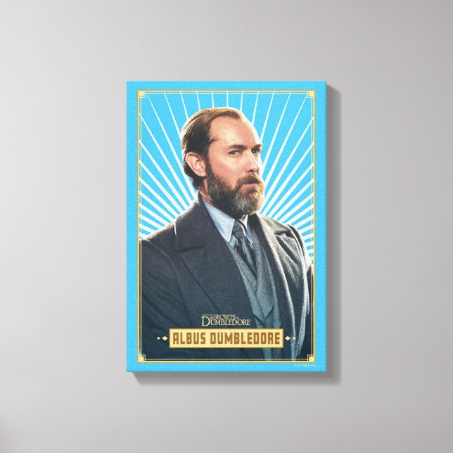 Impressão Em Tela Gráfico de Caracteres Albus Dumbledore (Frente)