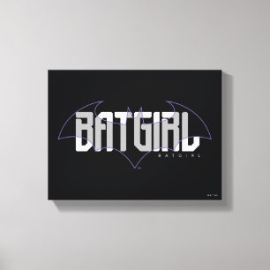 Impressão Em Tela Gráfico de nomes Hi-Tech da Batgirl
