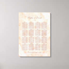 Impressão Em Tela Gráfico de Sentados de Casamento de Papéis Antigos