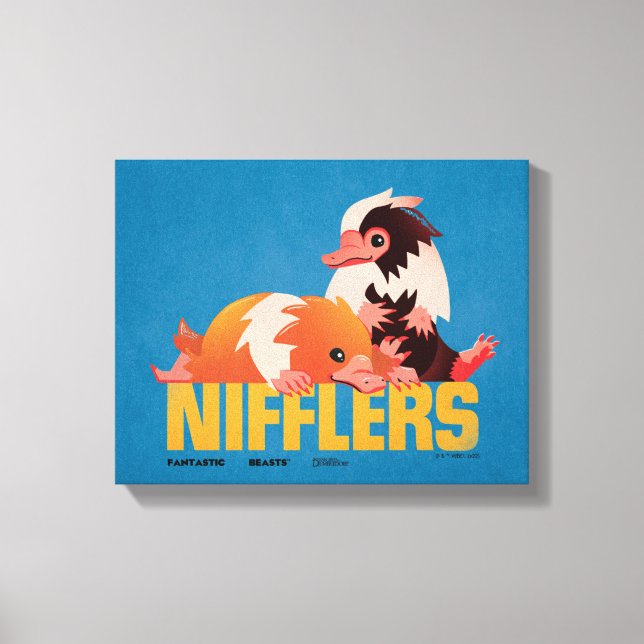 Impressão Em Tela Gráfico de Vintagem de Nifflers (Frente)