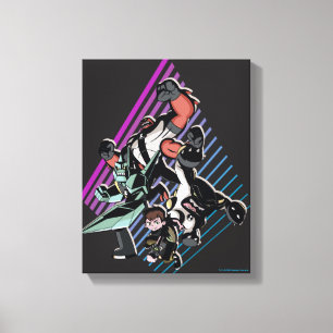 Impressão Em Tela Gráfico do Grupo de Alienígenas Retroativo Ben 10