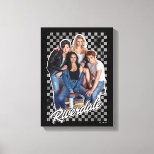 Impressão Em Tela Gráfico do Grupo Riverdale Retro