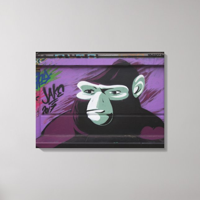 Impressão Em Tela Grafite Ape (Frente)