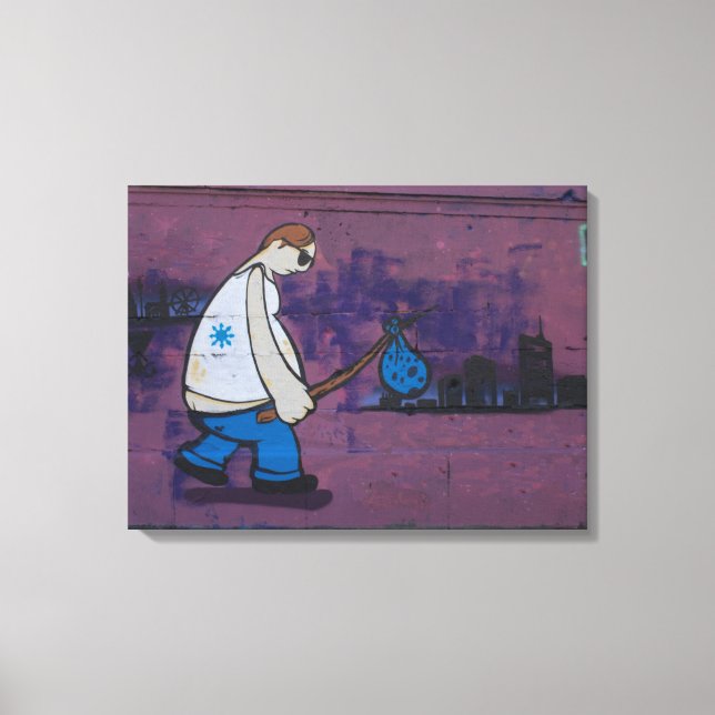 Impressão Em Tela Grafite do Wanderer (Frente)