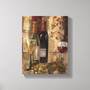 Impressão Em Tela Grafite e vinho