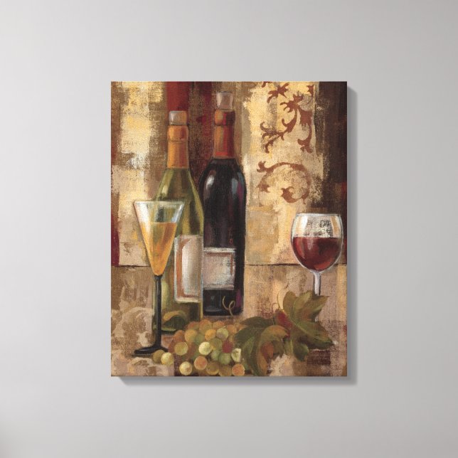 Impressão Em Tela Grafite e vinho (Frente)