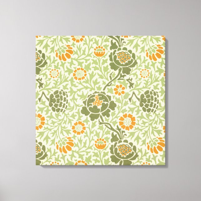 Impressão Em Tela Grafton Pattern (por William Morris) (Frente)