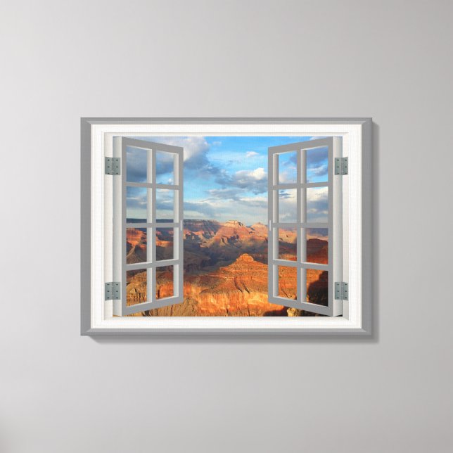 Impressão Em Tela Grand Canyon Faux Window View USA (Frente)