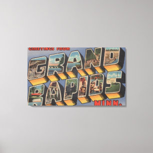 Impressão Em Tela Grand Rapids, Minnesota - grandes cenas da letra