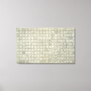 Impressão Em Tela Grande chapa com escrita ideographic do Tem