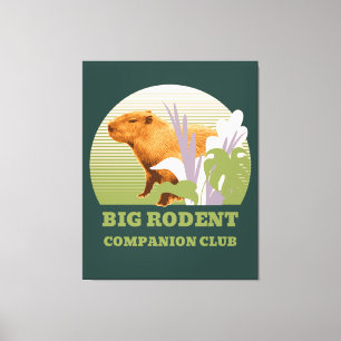 Impressão Em Tela Grande Clube de Companheiros de Capivara