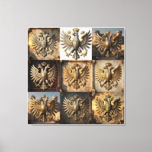 Impressão Em Tela Grande Escultura de Mármore da Águia Ilíria