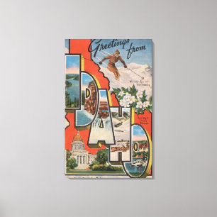 Impressão Em Tela Grande letra ScenesIdaho de Idaho (esqui)