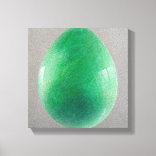 Impressão Em Tela Grande Ovo de Jade (Frente)