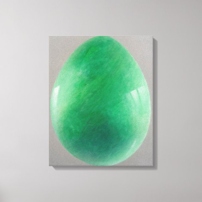 Impressão Em Tela Grande Ovo de Jade (Frente)