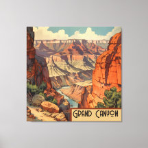 Grande Paisagem do Sudoeste do Canyon Vintage