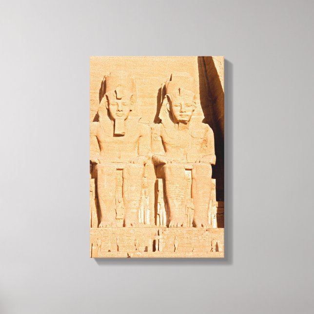 Impressão Em Tela Grande Templo de Abu Simbel - Ramsés II - Egito (Frente)