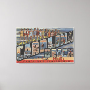 Impressão Em Tela Grandes cenas da letra - praia de Carolina, NC