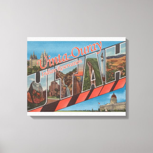 Impressão Em Tela Grandes Cenas - Utah (Frente)
