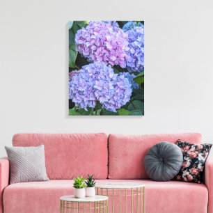 Impressão Em Tela Grandes e Lindos Flores de Hortênsia