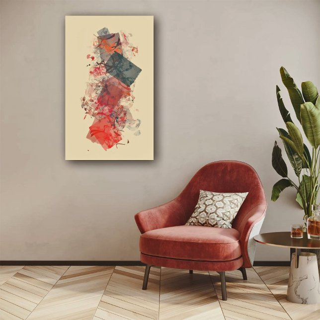 Impressão Em Tela Grandes Quadrados III (Criador carregado)