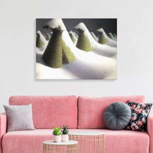 Impressão Em Tela Grant Wood Janeiro Feno de Inverno Arte Fina