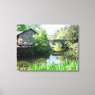 Impressão Em Tela Grasmere Rothay - tela de visualização do rio