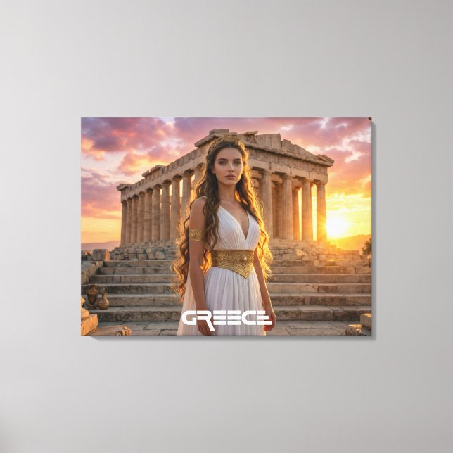 IMPRESSÃO EM TELA GRÉCIA - ACROPOLIS (Frente)