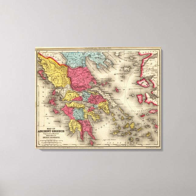 Impressão Em Tela Grécia antiga 2 (Frente)