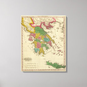 Impressão Em Tela Grecia Antiqua