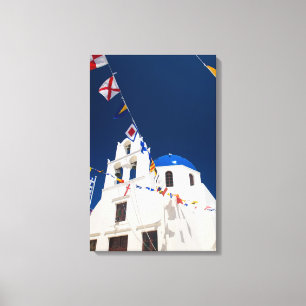 Impressão Em Tela Grécia e Ilha Grega de Santorini cidade de Oia 4