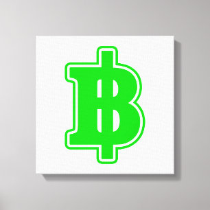 Impressão Em Tela GREEN BAHT SGN ฿ Moeda Tailandesa ฿