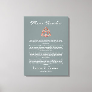 Impressão Em Tela Green Celtic Irish Wedding Vows Handfast