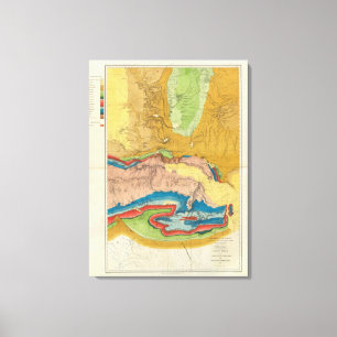 Impressão Em Tela Green River da estrada de trilho pacífica da uni