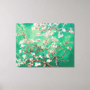 Impressão Em Tela Green Van Gogh Almond Blossoms