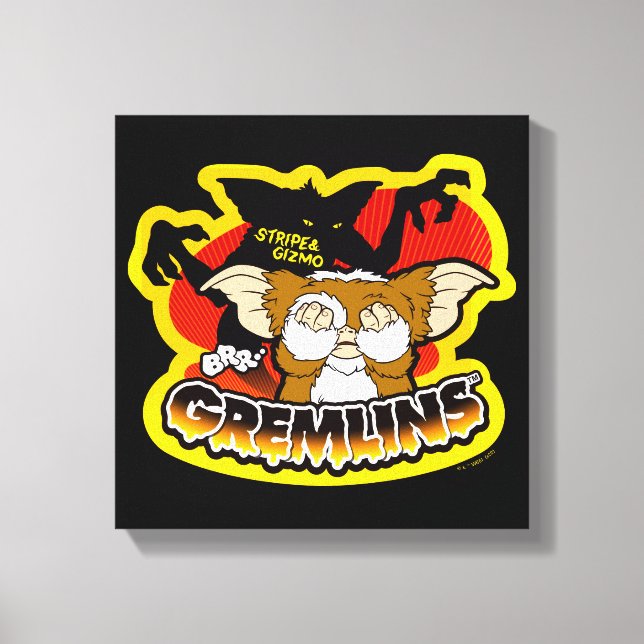 Impressão Em Tela Gremlins | Stripe Scaring Gizmo (Frente)
