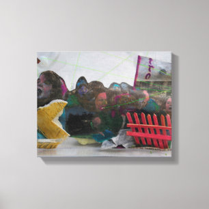 Impressão Em Tela Greve de Estudantes de Manifestação K7 1986 Mídia