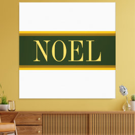 Impressão Em Tela Greve de Natal Verde da Floresta Bonito NOEL