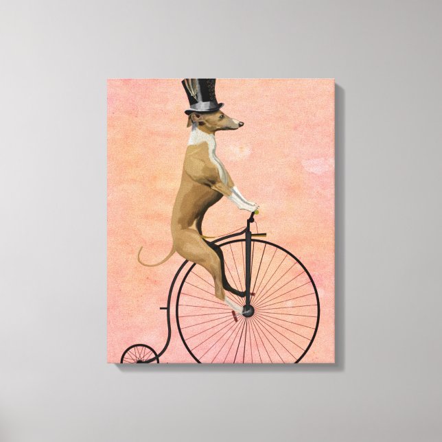Impressão Em Tela Greyhound no Black Penny Farthing (Frente)