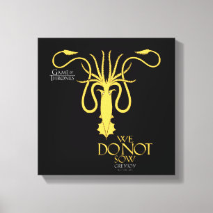 Impressão Em Tela Greyjoy Sigil - Nós Não Fazemos Sow