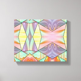 Impressão Em Tela Groovy 70s Púrpura rosa e padrão mármore cor-de-ro