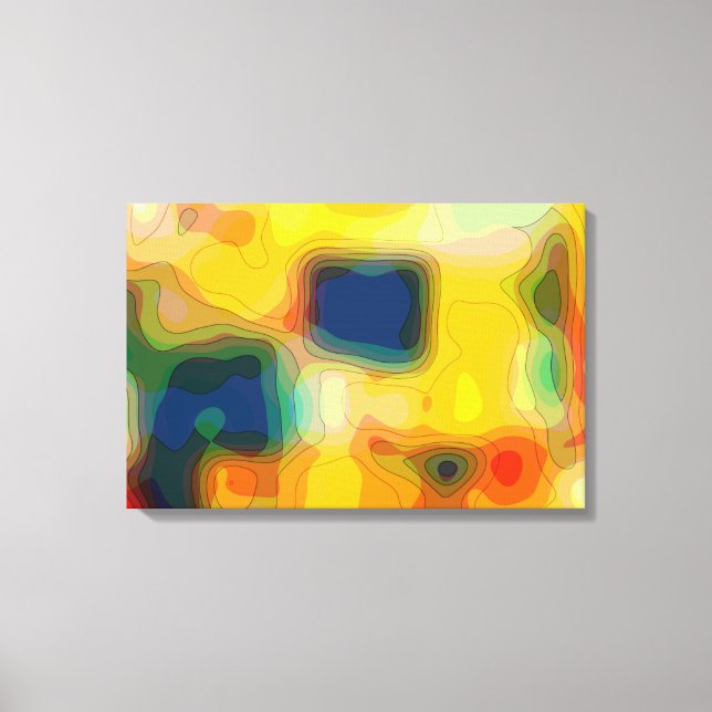 Impressão Em Tela Groovy Lands (Frente)