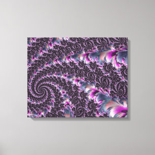 Impressão Em Tela Groovy Trippy Funky Psychedelic Spiral Arte Fracta