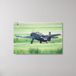 Impressão Em Tela Grumman TBF/TBM Avenger Marinha Porta-aviões torpe