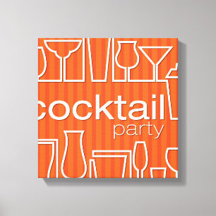 Impressão Em Tela Grupo de cocktail laranja