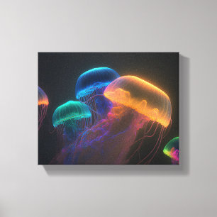 Impressão Em Tela Grupo de néon brilhante