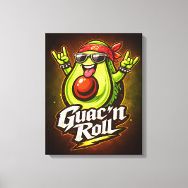 Impressão Em Tela Guac 'n Roll - Guac Pack - Amantes de Comida